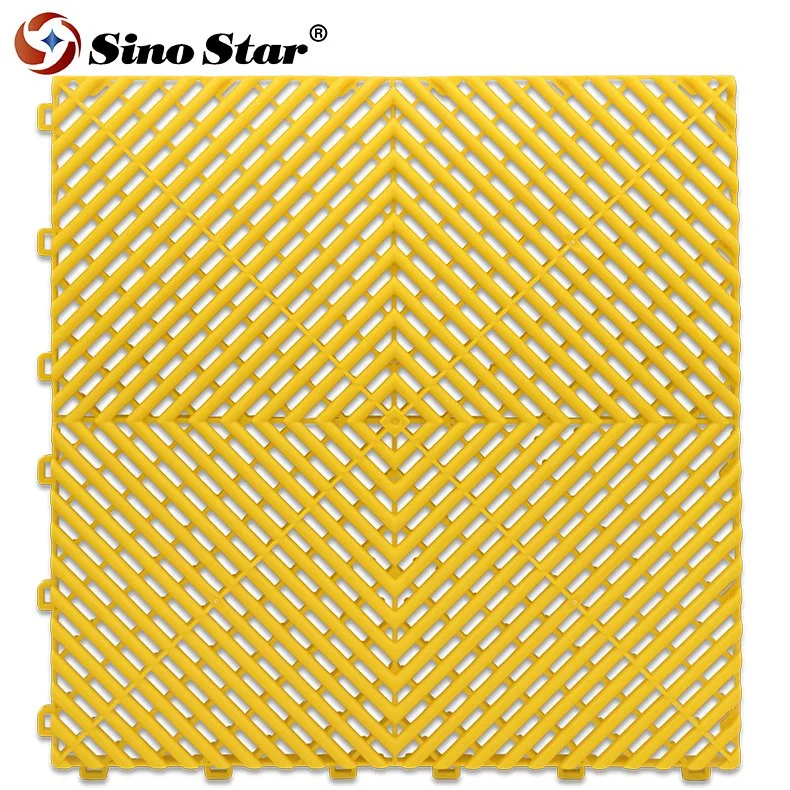 Thickened Car Plastic Splicing Grille Mat Car Wash Room 4s Beauty Shop Home Garage Floor Grid Drain Mat Car Wash Mat