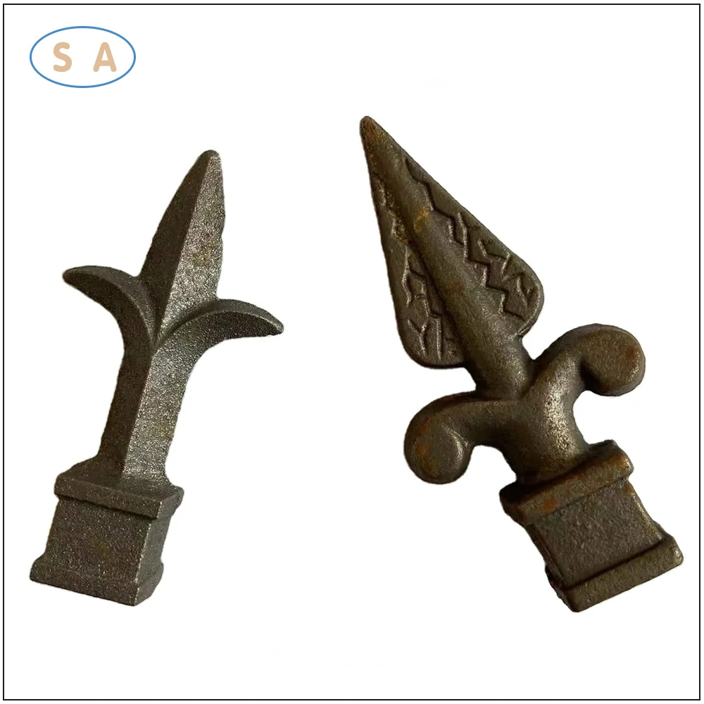 OEM Decorativo Cast Iron Spear Head Forn Iron Spears for Porta/cerca