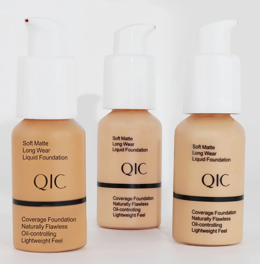 Online Оптовая продажа в наличии 5-цветной Liquid Foundation Matte Oil Control Полный охват Концеерский крем длительный срок водонепроницаемый безупречный жидкий фундамент