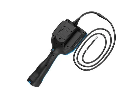 Borescope industrial con pantalla táctil de 5,2 pulgadas, impermeable IP67, tubo trenzado de tungsteno 720p