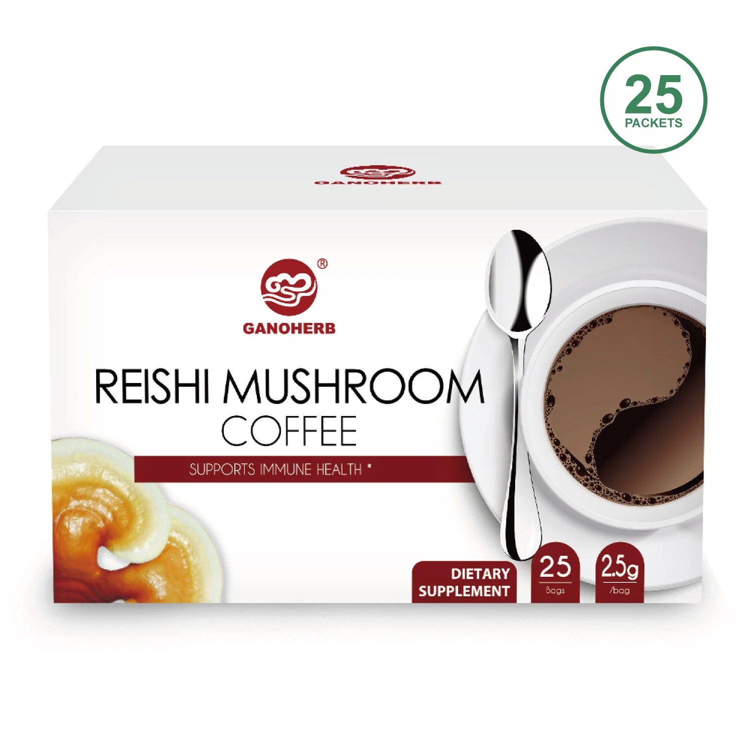 Großhandel/Lieferant Reishi Pilz Kaffee Ganoderma Kaffee für die Unterstützung der Immun Gesundheit