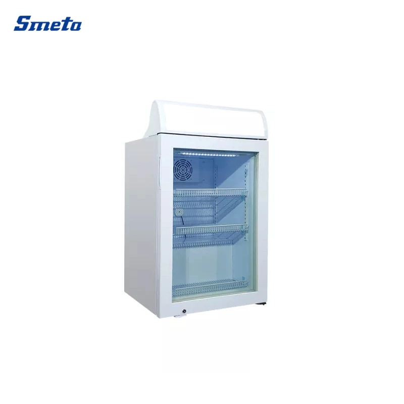 Smeta 98L Glass Door Freezer Commercial Ice Cream Counter Top Display