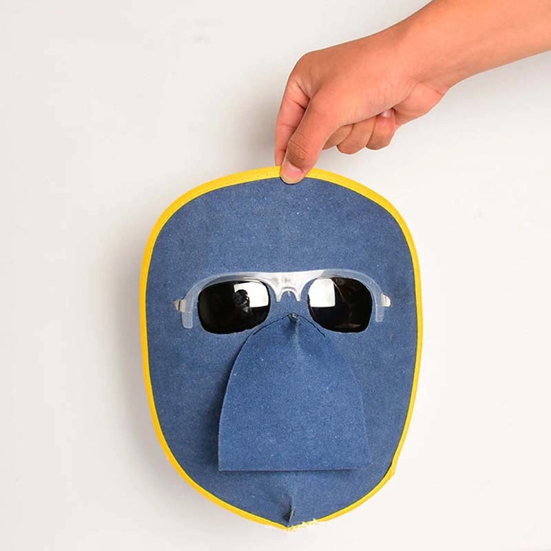 Leather Suede Full Face Welding Mask