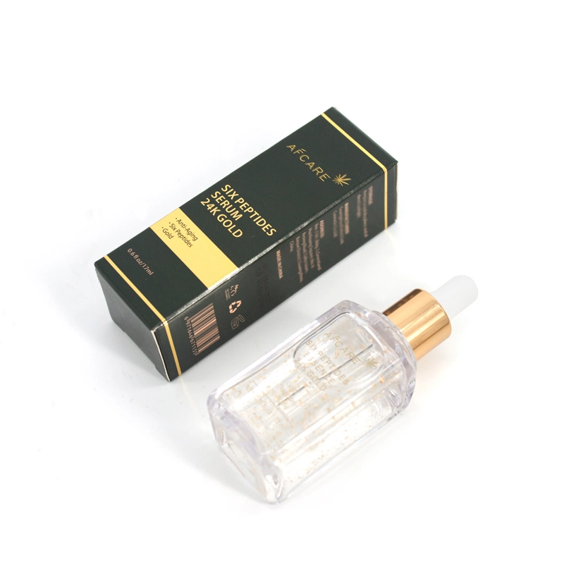 Private Label Organic 24K Gold Serum Feuchtigkeitsspendende Aufhellung Afcare Hautpflege Essenz