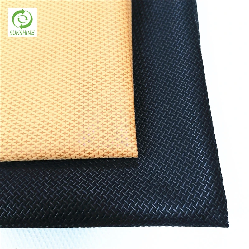 Hot Sale 100GSM Recycled Nylon Nonwoven Fabric 100% Nylon Cross Cambrelle Fabric New Design Shoes Materials