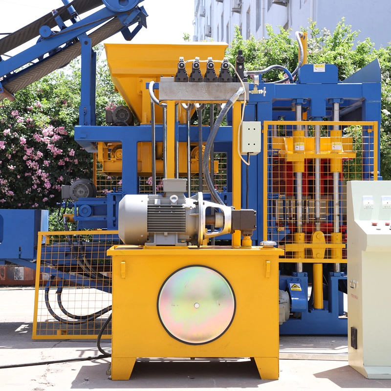 Jiot Squeeze Shaping Brick Making Machine Qt4-15 Hollow Brick, Paver Brick, Solid Brick, Curbstone Brick Machine for Commercial Use