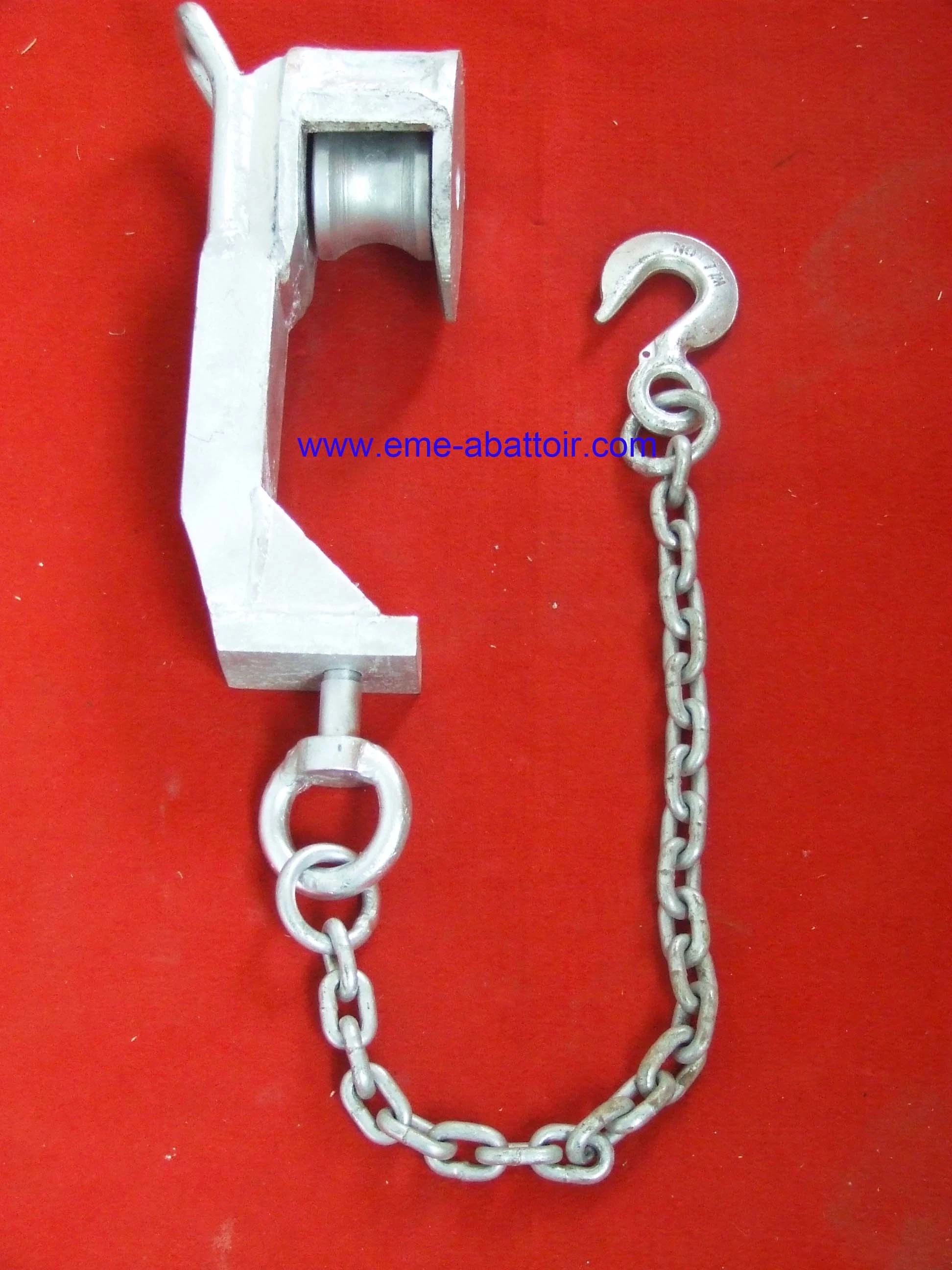 High Strength Cow Bleeding Shackle Cattle Abattoir Equipment for Beef Processing Machine