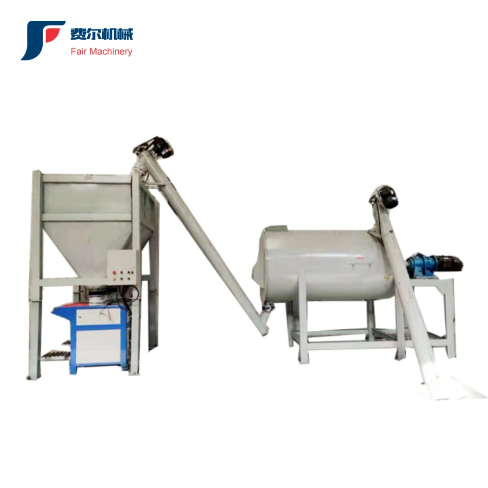 Low Investment Self Level Putty Powder Ribbon Mixer Simple Dry Mortar Production Line