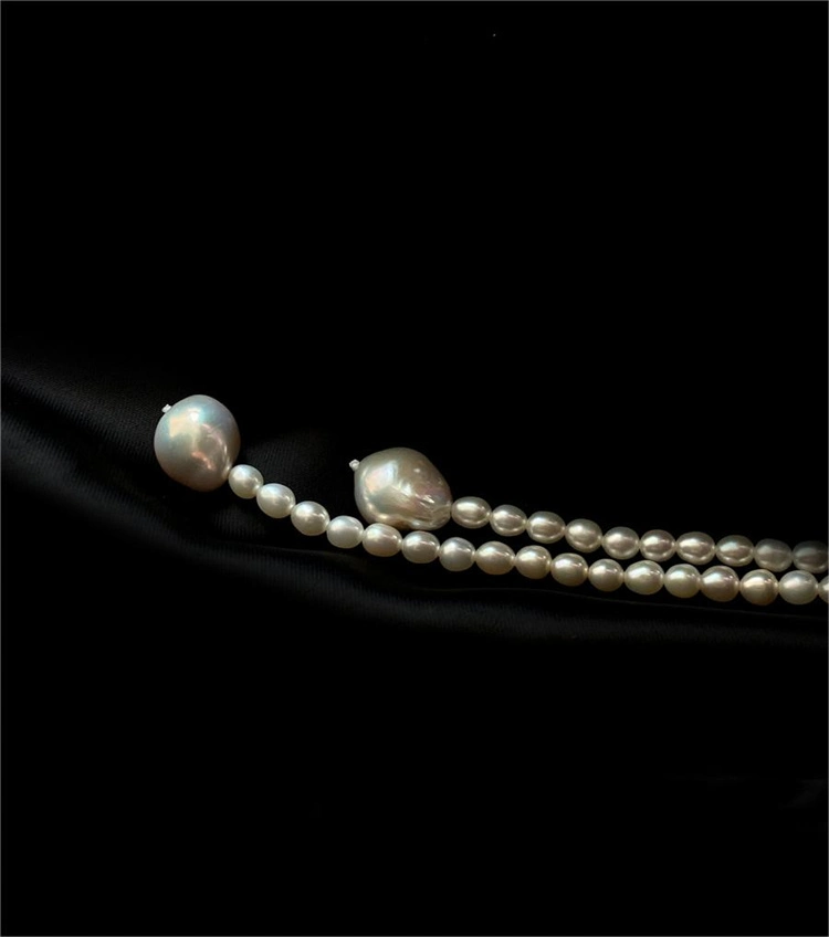 High quality/High cost performance  Jewelry Irregular Freshwater Choker Small Beads Real Baroque Pearl Necklace for Girls Women