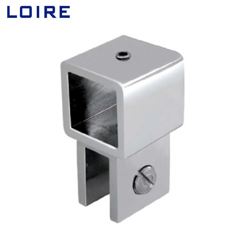 Brass Square Pipe Support Bar Connector Accessories for Shower Room