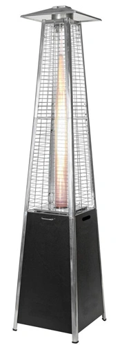 2.2m Quartz Glass Tube Patio Heater with Wicker Base