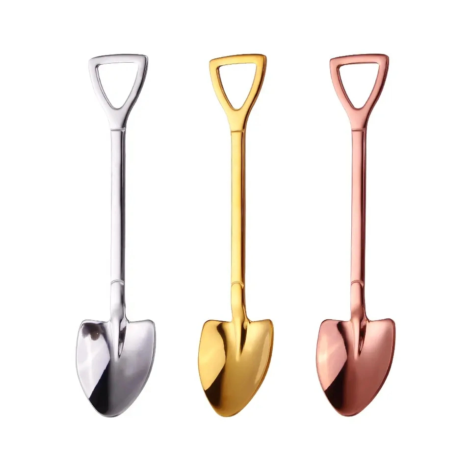 Factory Wholesale 6PCS Coffee Scoop Stainless Steel Shovel Tea Spoon Set with Gift Box