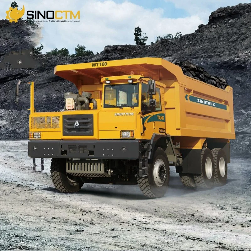 Descarga de mineração fora de estrada de carga útil de 120 toneladas de alta qualidade Sinotruk New 120t Camião