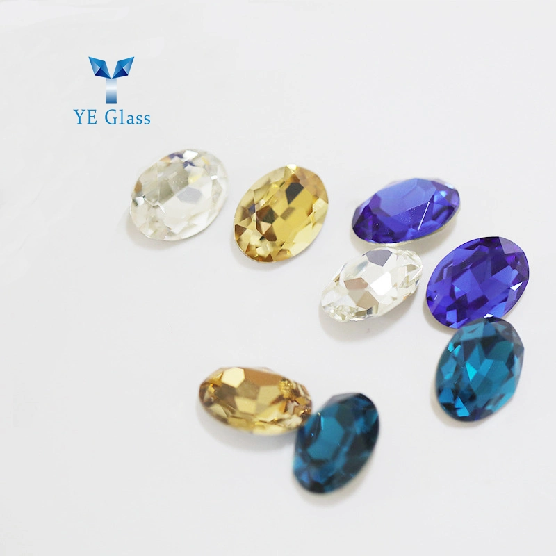 Manufacturer of Glass Rhinestones in Oval Shape