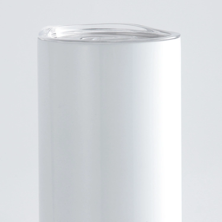 USA Warehouse Rts - Vaso recto de acero inoxidable con tapa, color blanco, sublimación, 30 onzas