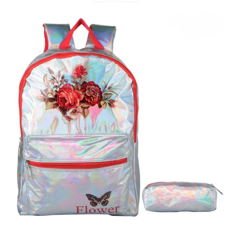 Bolsas escolares para niñas Mochila de gran capacidad impermeable láser holográfico Bolsa para niños