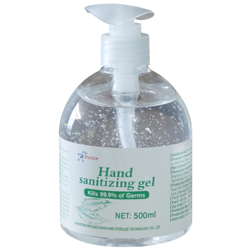 Best-Selling 75% Alcohol Hand Sanitizer Gel 500ml ODM/ODM Cleaning Product Hand Liquid Made in China