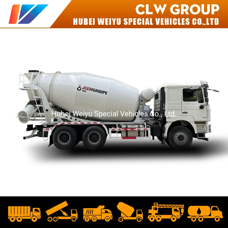 Concrete Mixer Truck Cement Mixer Vehicle Shacman 10 Wheels 6X4 12cbm 12000liters Capacity Big Construction Vehicle