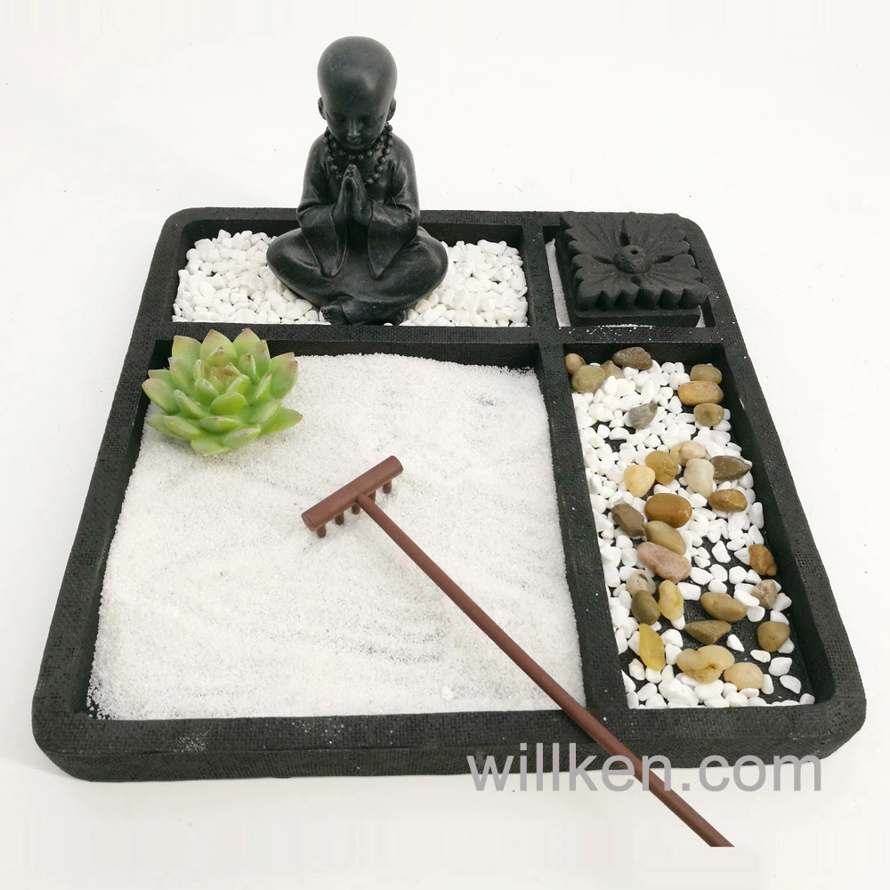 Tabletop Buddha Square Zen Garden Home Decoration Gift