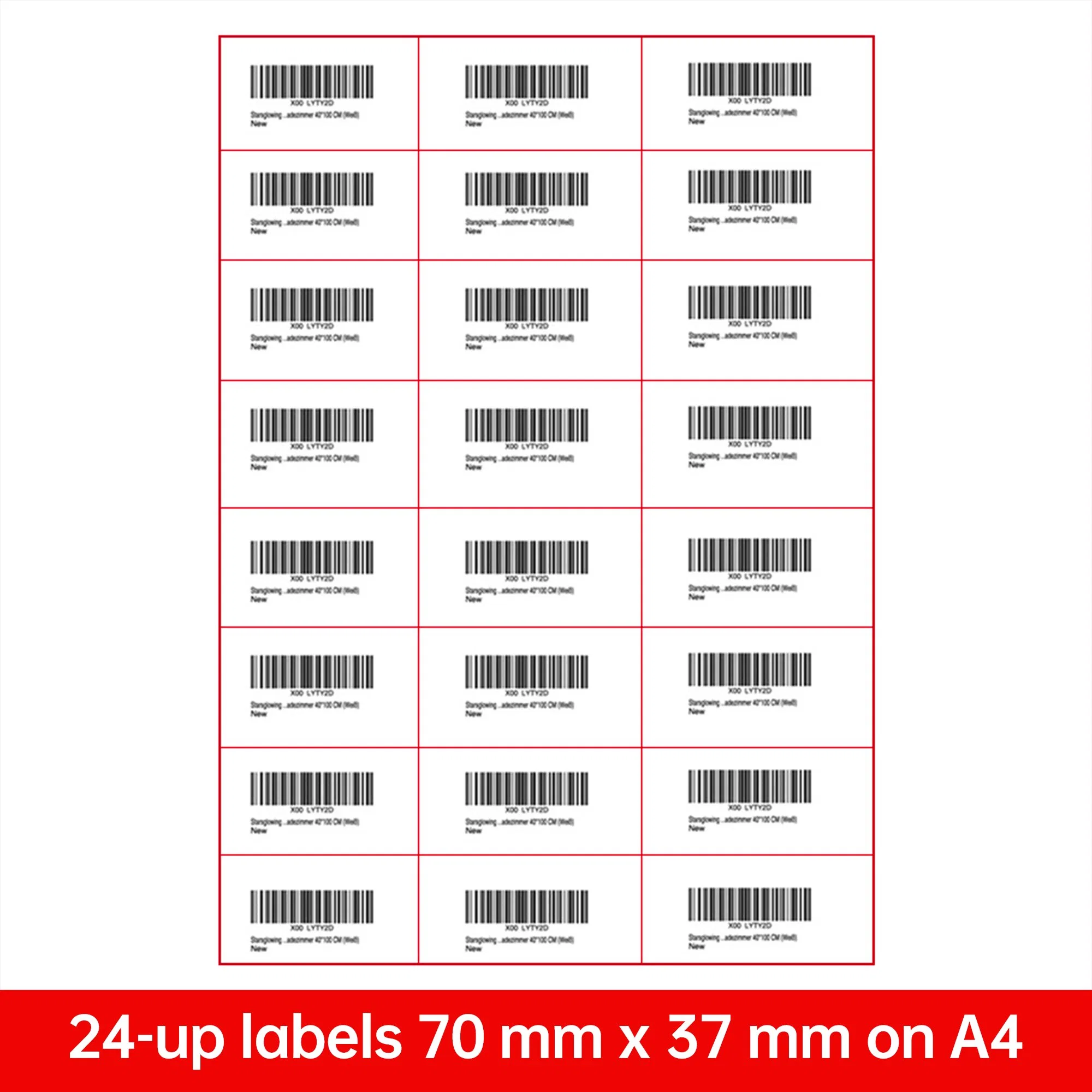 Die Cut Self Address Blank Stickers White A4 Woodfree Paper Shipping Label for Amazon Fba Half Sheet Labels