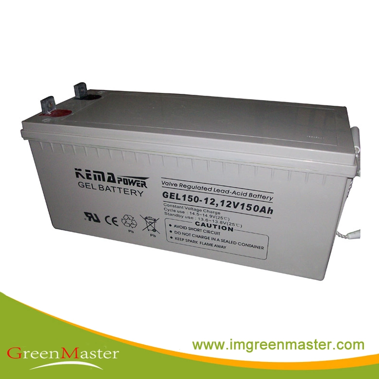 Batterie solaire au plomb-acide AGM VRLA 12VDC 2VDC pour système d'alimentation solaire