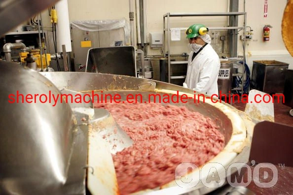 Bowl Chooper Cortador verduras cortando la línea de producción de carne de la máquina fabricante de salchichas