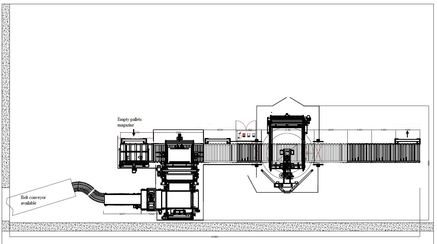 Automatic Palletizing Stacking Robot for Cartons and Bags