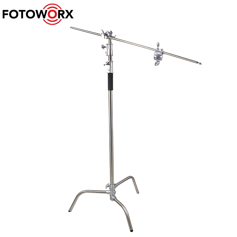 Fotoworx 330cm Heavy Duty C-Stand Stainless Steel Light Stand for Studo Photography