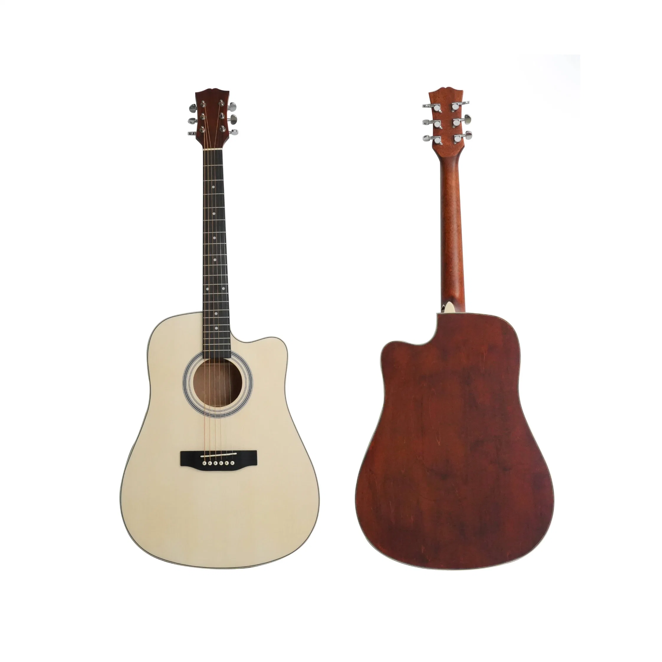 Hot Sale OEM Customized All Laminate Basswood 12 String Acoustic Guitar with Spruce (A Grade) Body