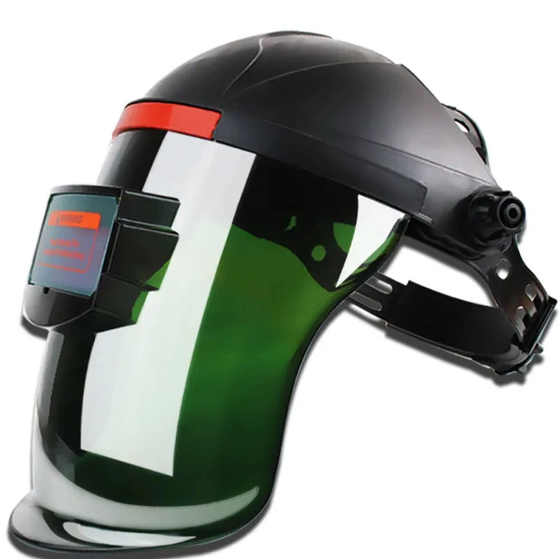 De alta calidad de soldadura automática avanzada de energía solar el oscurecimiento de la soldadura casco cara rostro pantalla transparente Semi-Closed Anti-Spla