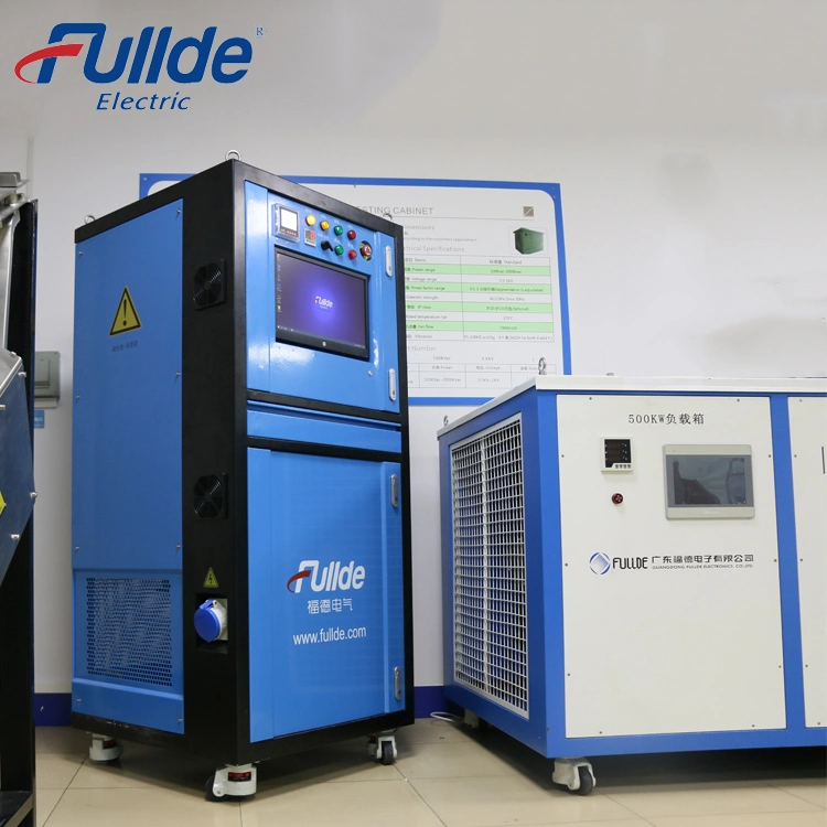 500kw Blue Color Touch Screen Manual/Auto Control Forced Air Cooling AC/DC Generator/UPS Testing Load Bank