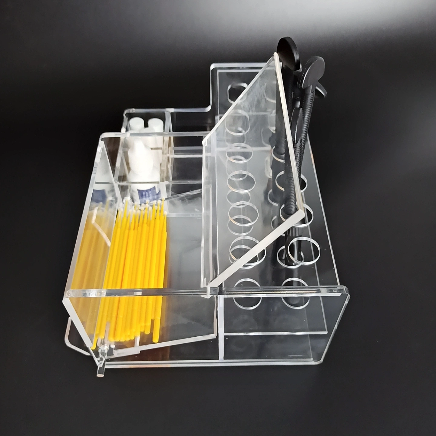 Dental Resin Syringe Organizer Holder Case Acrylic Resin Placement Rack