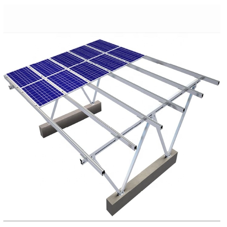 Wohngebäude Gewerbliche Haus Energie Solarsystem Tri-Pod Winkel Aluminium-Halterung Solarpaneele Stützrahmen