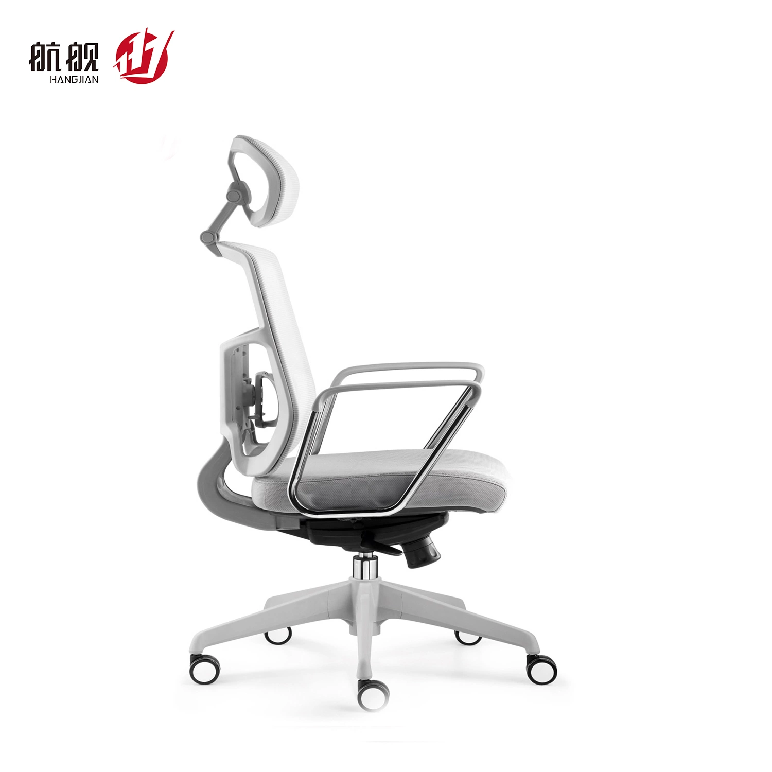 Simple Mesh Computer Fixed Plastic Armrest Ergonomic Swivel Office Chair Wholesale/Supplier