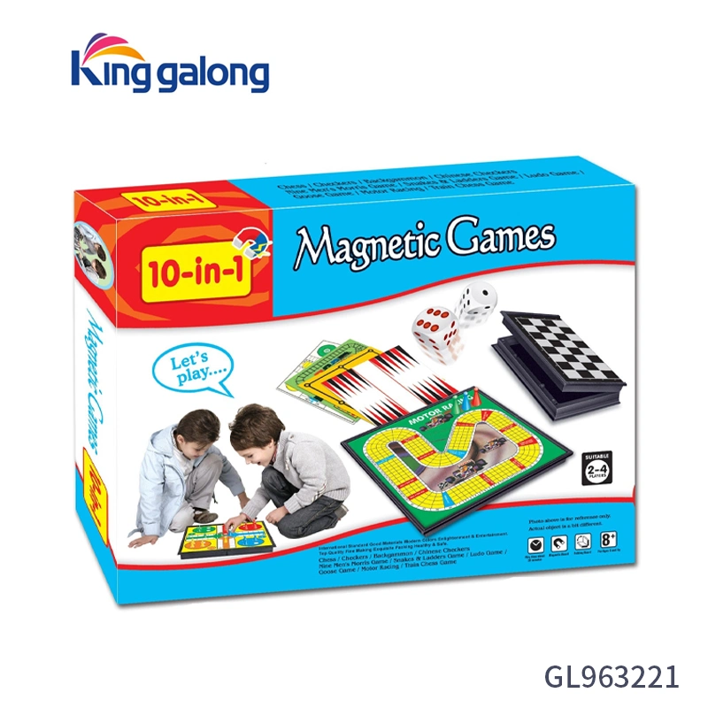 Großhandel/Lieferant populäre Kinder Kinder Checkers Schlange und Leiter Ludo Backgammon Chinese Go Chess Magnetic Chess Game Brettspiele