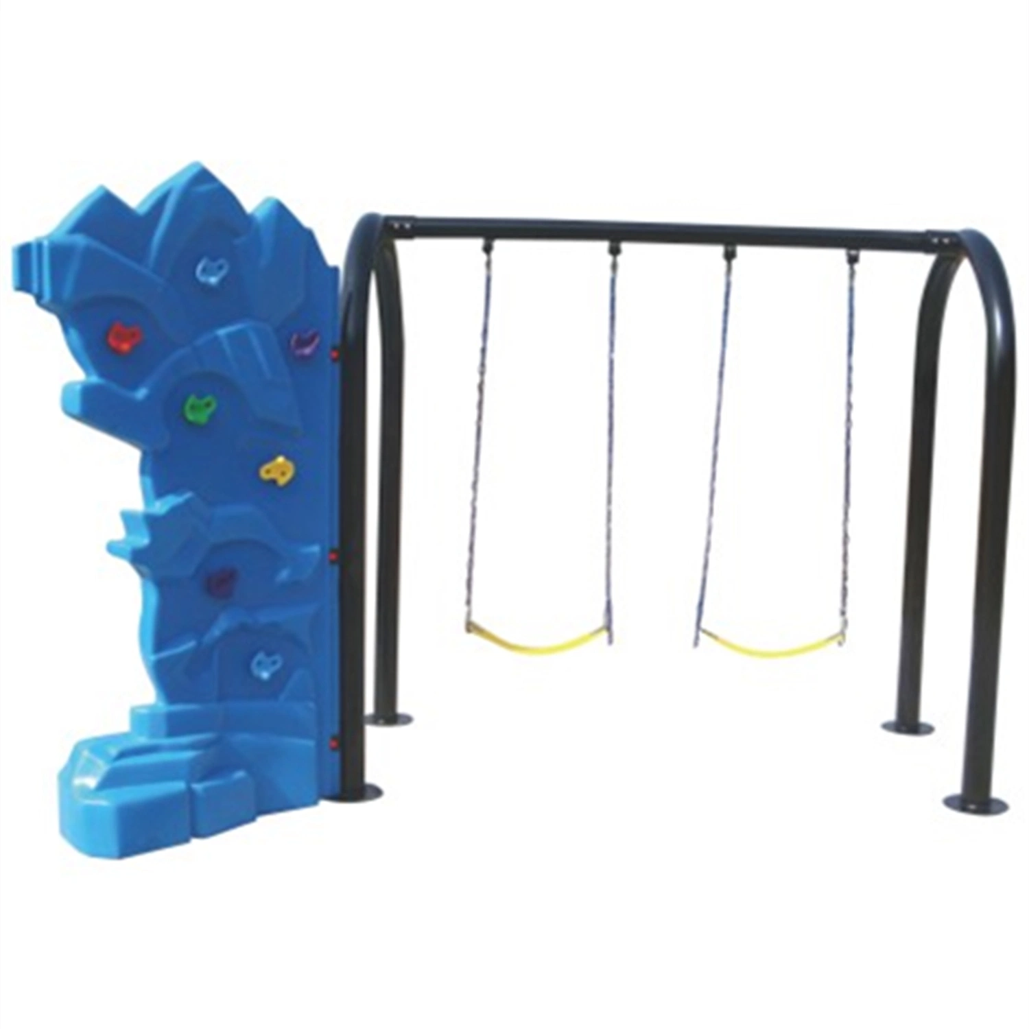 Custom Park Kids Outdoor Rock Climbing Wall Rocket Shape