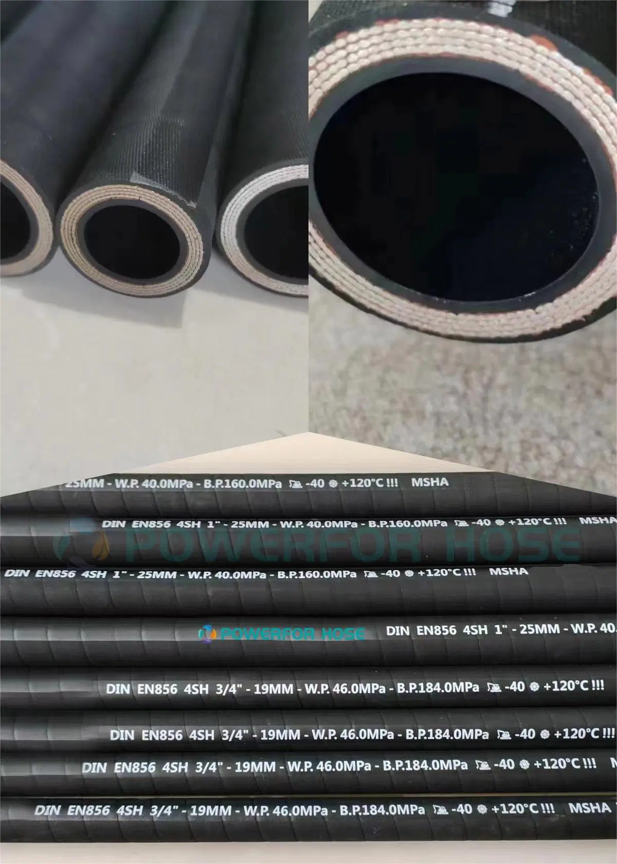 Wire Braid Mangueiras Hidraulicas/Hydraulic Rubber Hose Pipe