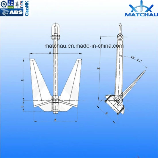 Marine N Type High Holding Power Pool Anchors