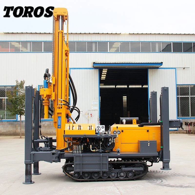 Drilling Depth 100 to 1000 Meter Crawler Pneumatic Rotary Water Well Drilling Rig Machine Prices for Sale