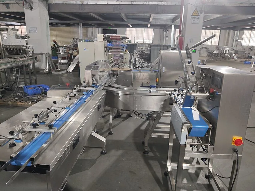 Tefude Automatic Capping Line Egg Yolk Pastry Feeding Loading Capping Solution From Manufacturer