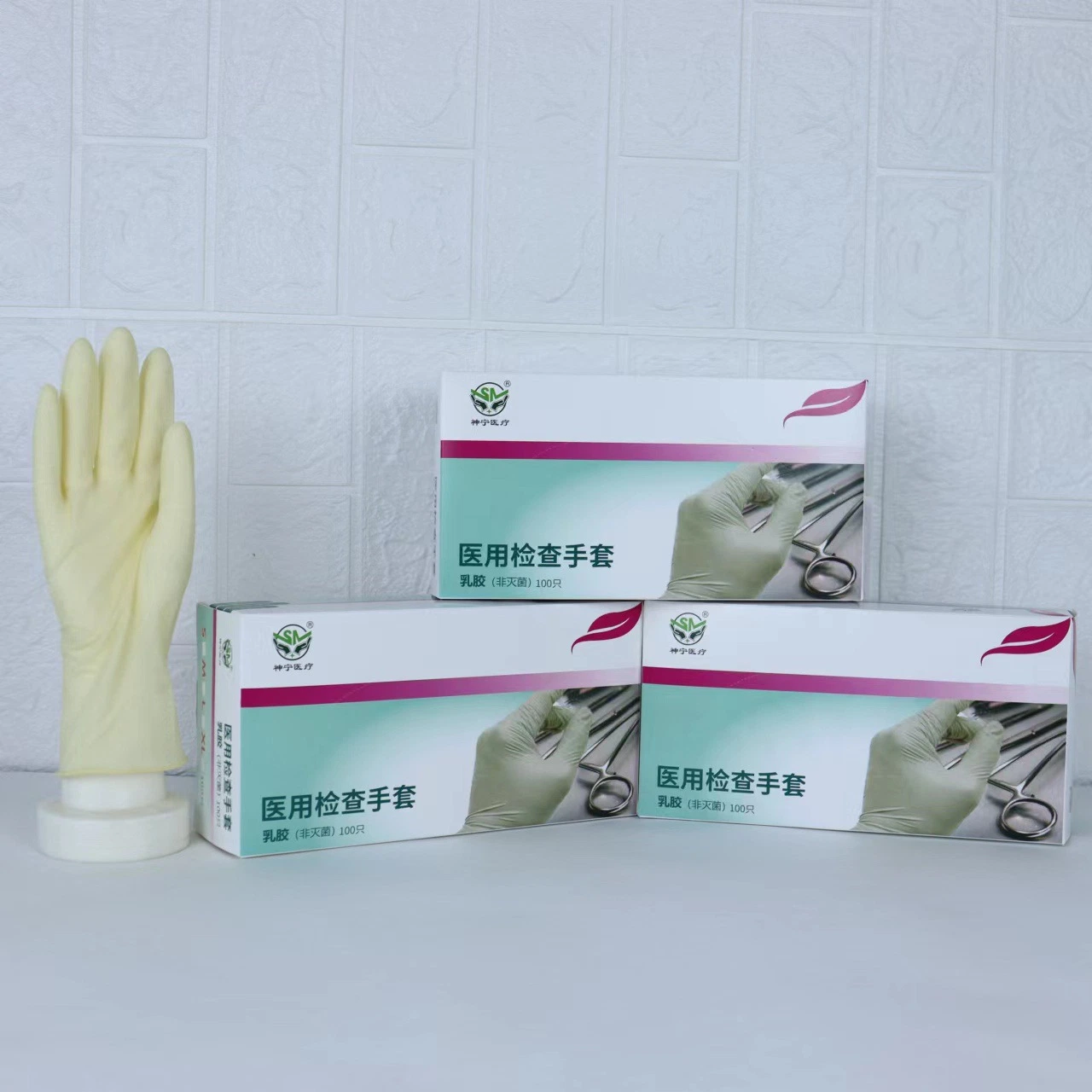 Vente en gros produits jetables gants en latex gants médicaux en nitrile (DK-12)