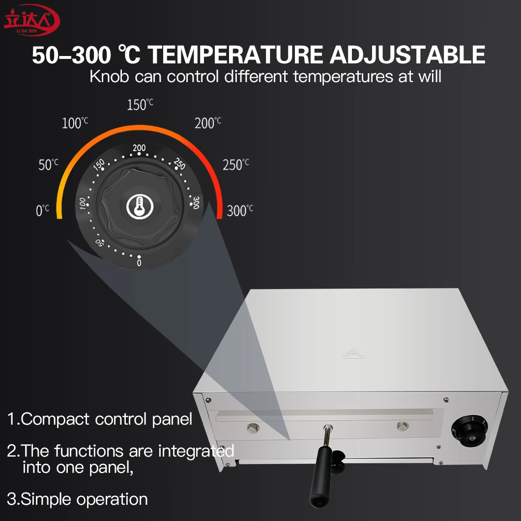 Lida 12kb 1,5kw Gebäck Brot Cookie Pizza Backen Backofen elektrisch Pizza Ofen Truthahn Herd Rindfleisch Ofen Huhn Truthahn Braten Herd Backgeräte