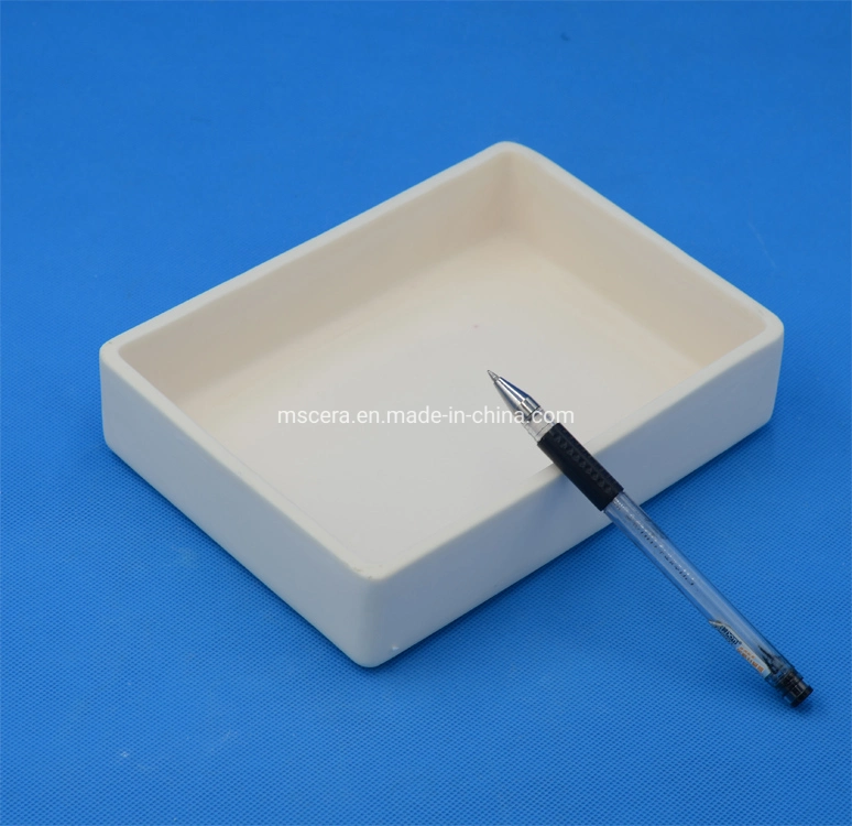 Heat Resistance Melting 99.7% Al2O3 Alumina Square Crucible