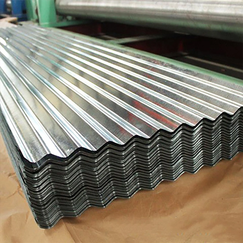 Fabricación en fábrica Z140 Z180 Plancha de acero galvanizado Corrugado recubierto de zinc Chapa de acero