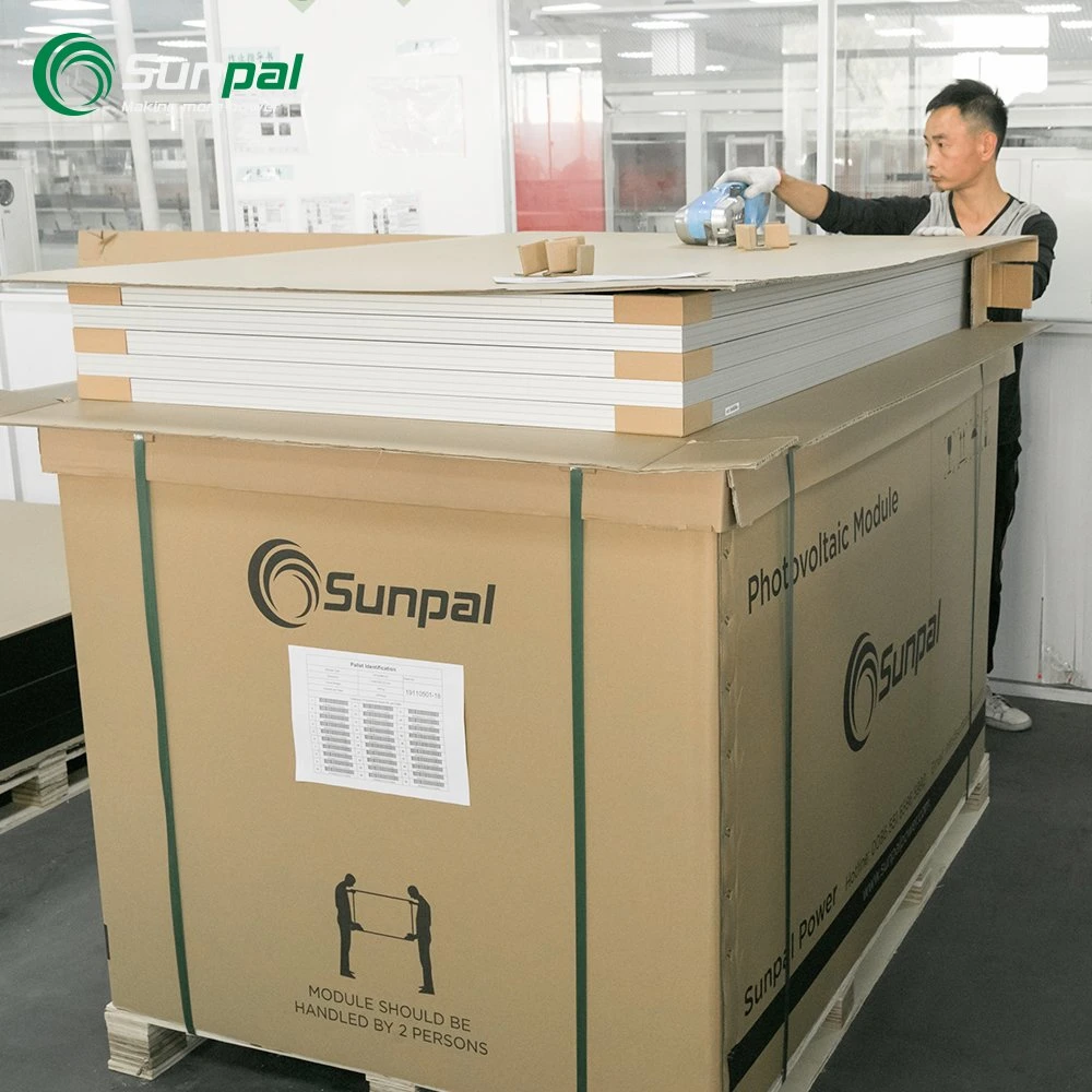 Sunpal 320 a 330 Vatios Panel Solar Sun vender para el cliente.