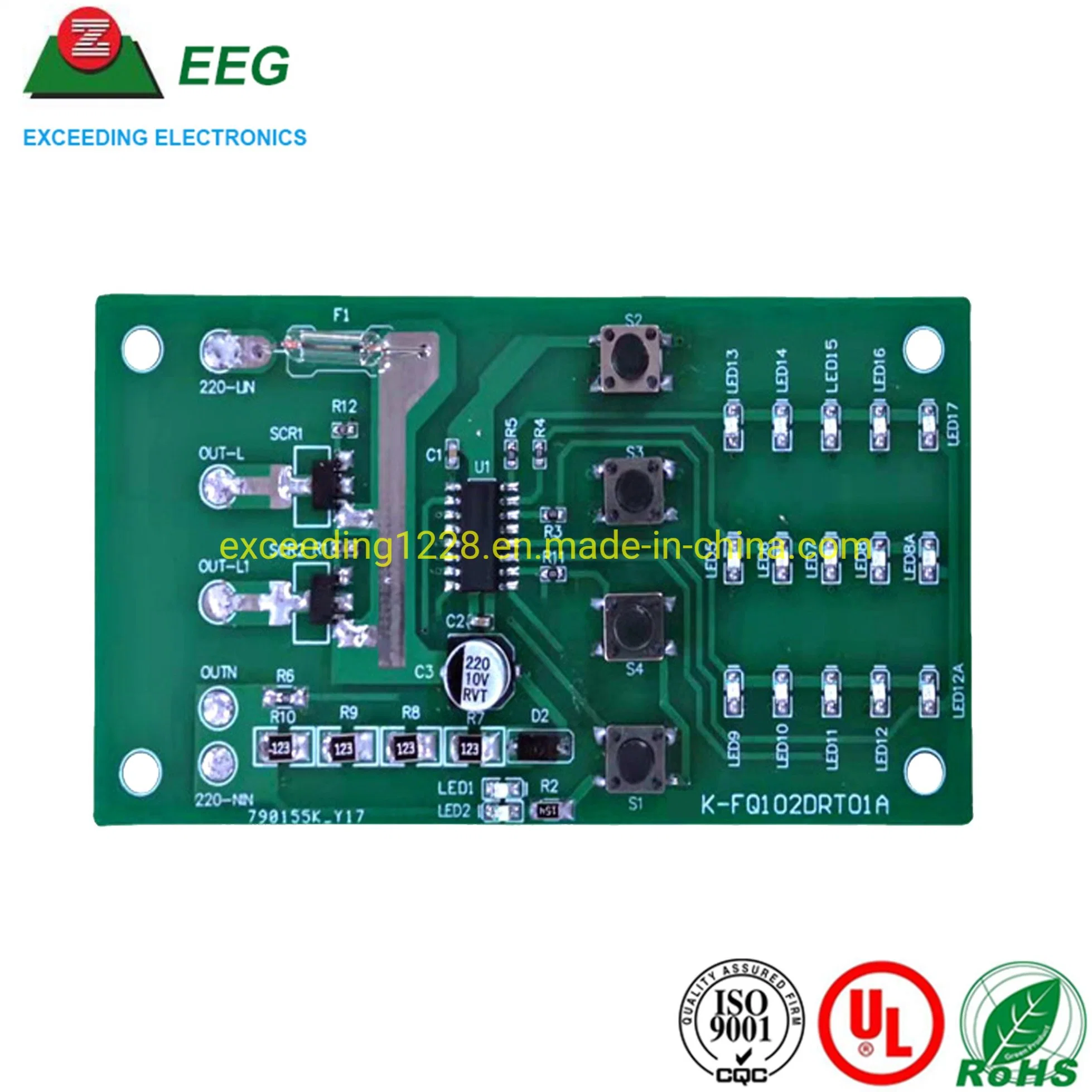 دائرة الطباعة متعددة الطبقات المخصصة لـ OEM ODM SMT Enig لوحة PCBA