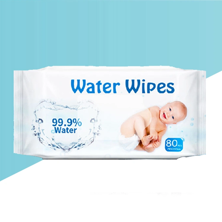 Biokleen 80CT Free Sample Newborn Chemical Free 99% Purified Baby Facial Hand Wipes Saline Baby Water Wipes for Newborns