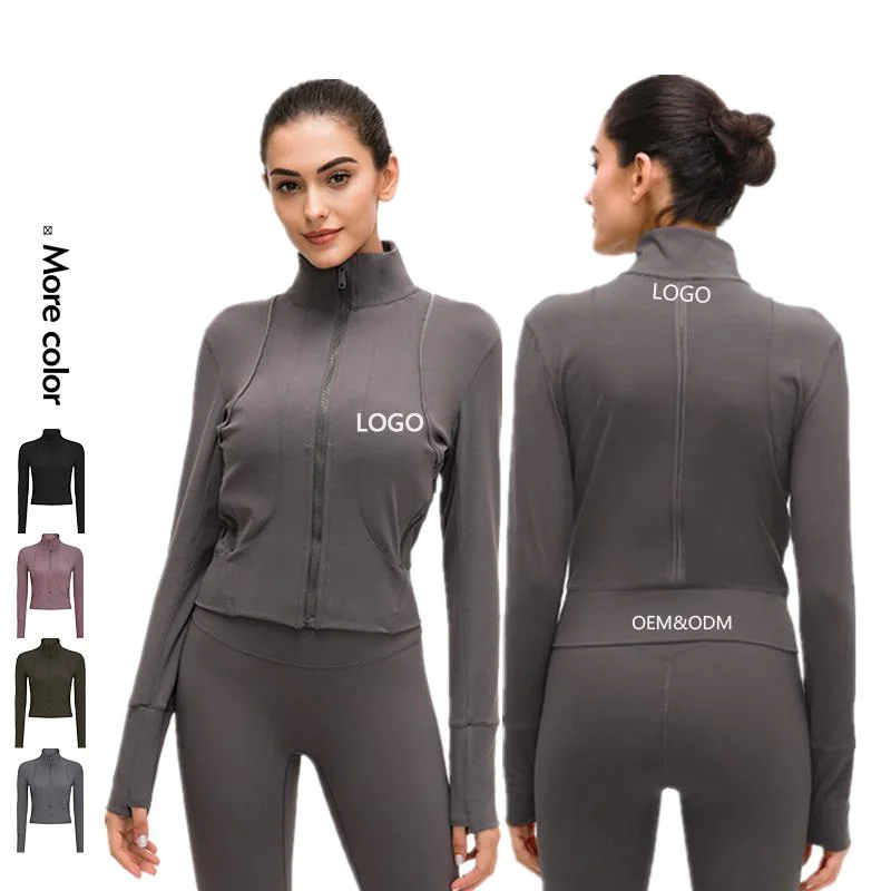 Sweat-shirt Xsunwing Mesdames Yoga sportif Veste à glissière porte occasionnel des vestes de sport Le sport de l'usure