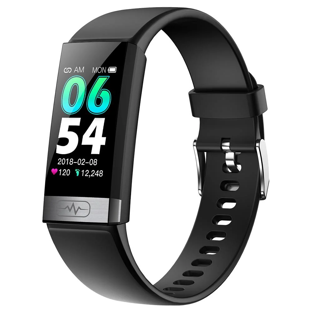 Nuevo diseño de la temperatura corporal de la Frecuencia Cardíaca ECG monitoreo de glucosa en sangre PPG Deporte pulsera Bluetooth Smart Fitness TK31