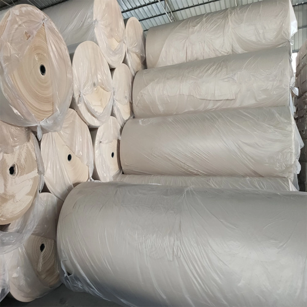 Bamboo Paper Material Customized Bleached / Unbleached Jumbo Roll Tissue Toilet Paper 2ply